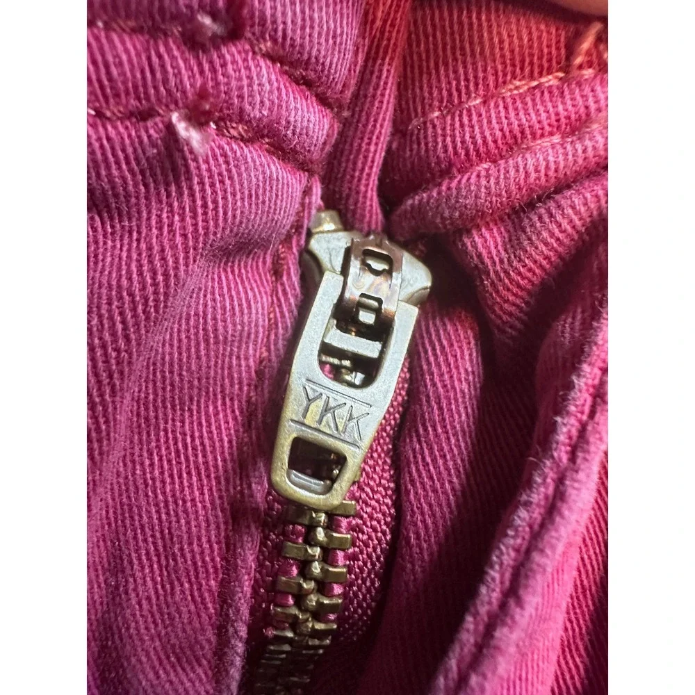 White House Black Market The Straight Crop Pants Womens 2 Magenta Pink Casual - Picture 9 of 16
